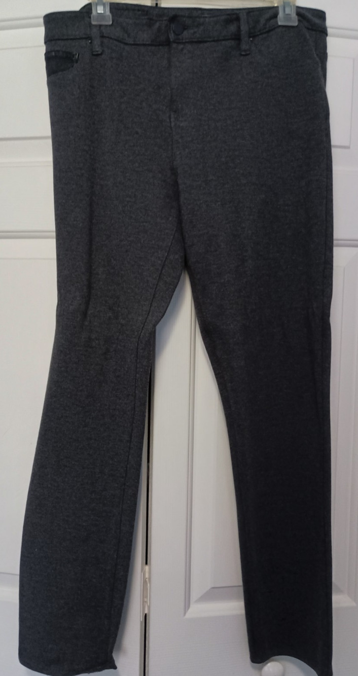 Calvin Klein Jeans Women's 12 Grey Pants Size 32 Trousers Workwear 35x28